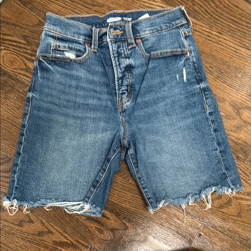 Old Navy Sky-Hi Distressed Denim Shorts